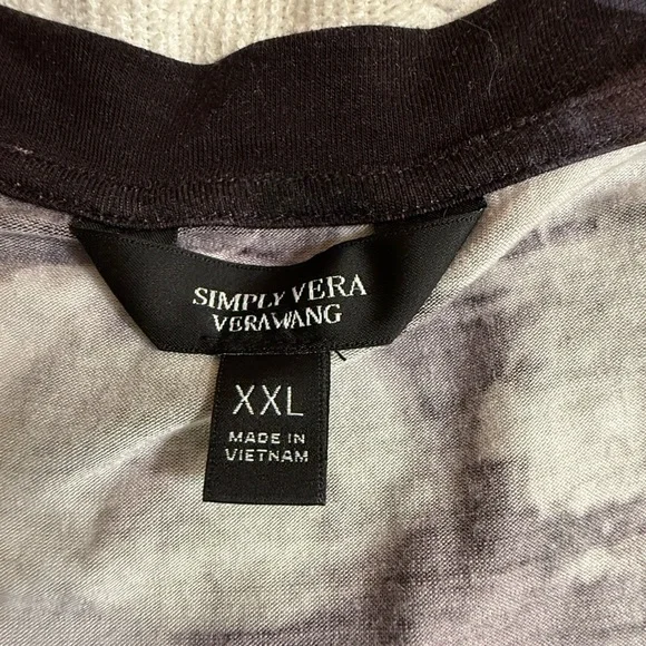 Simply Vera Vera Wang Black Floral Midi Dress - Picture 4 of 7